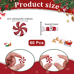 60шт пластиковые бусины&nbsp;KY-UN0001-09