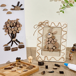 Наборы для самостоятельного изготовления поделок из древесной щепы для детей&nbsp;DIY-WH0816-016