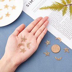 16шт 2 латунные подвески&nbsp;KK-BC0002-06G