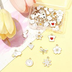 40шт 20 стиля подвески из сплава с эмалью&nbsp;ENAM-FS0003-32