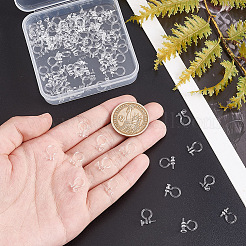 80 шт. 4 стиля пластиковых клипс для сережек&nbsp;KY-AR0001-29