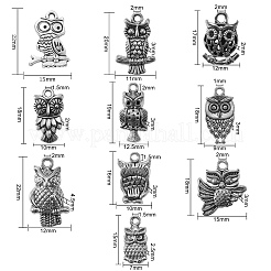 Сплавочные подвески тибетского стиля&nbsp;TIBE-CJ0001-10