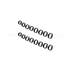 16 шт. 8 размера 201 нержавеющая сталь рифленые кольца для пальцев&nbsp;STAS-UN0041-44