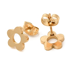 Серьги-гвоздики из нержавеющей стали 304&nbsp;LS-EJEW-I311-04B-G