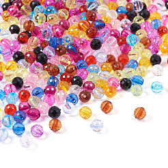 14 цвет прозрачных акриловых бусин&nbsp;TACR-TA0001-45