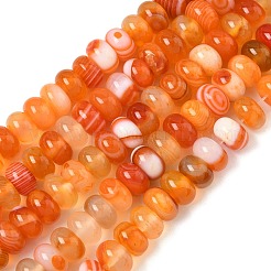 Натуральные полосатые агатовые бусы&nbsp;G-F790-I01-01L