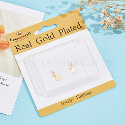 2 шт. 925 подвески в виде кролика из стерлингового серебра&nbsp;STER-BBC0008-28