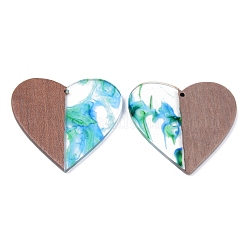 Подвески из смолы и ореха&nbsp;X-RESI-R428-05