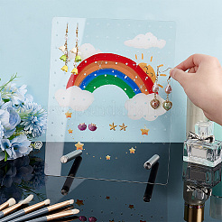 Акриловая подставка для серег&nbsp;EDIS-WH0021-40P-01