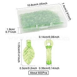 600шт прозрачные акриловые подвески&nbsp;MACR-FS0002-21