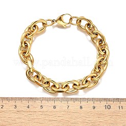 Браслеты-цепочки из нержавеющей стали 304 для женщин&nbsp;LS-BJEW-Q050-01D-G