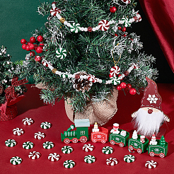 60шт 2 цвета пластиковые бусины&nbsp;KY-UN0001-08