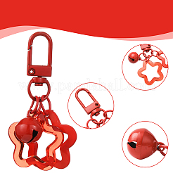 9 шт. 9-х цветные подвесные украшения в виде звезд из смолы&nbsp;AJEW-SP0003-36