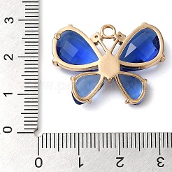 Подвески из латуни с покрытием из прозрачного кубического циркония&nbsp;KK-N255-11G-01-RS