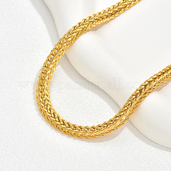 Элегантные ожерелья из нержавеющей стали 201 пробы с цепочкой из пшеницы для повседневного ношения и образа для отпуска&nbsp;NT2171-1