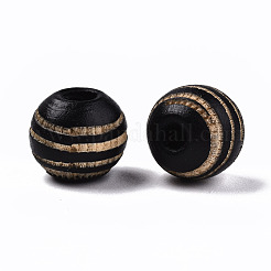 Расписные бусы из натурального дерева&nbsp;WOOD-T021-54A-M