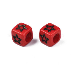 Непрозрачные акриловые бусины&nbsp;MACR-T038-17