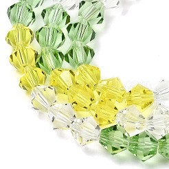 Прозрачный градиент цвета стеклянные бусины пряди&nbsp;GLAA-F131-01C-08