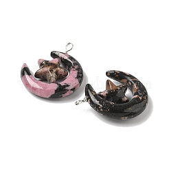 Природные подвески родонит&nbsp;G-Z086-01P-19