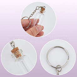 5шт брелок в виде стеклянной бутылки&nbsp;KEYC-CP0001-46