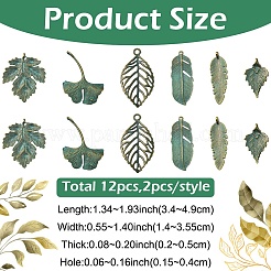 12шт 6 стиля подвески из сплава в тибетском стиле&nbsp;FIND-YW0011-52