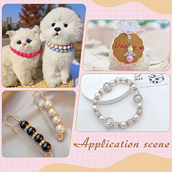 600 шт. 2-х цветные железные бусины-разделители со стразами&nbsp;RB-ME0001-03