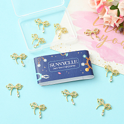 10 шт. подвеска-бантик с покрытием из латуни&nbsp;KK-SC0006-74