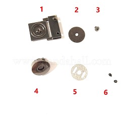 Застежки для кошелька с замком из цинкового сплава&nbsp;LS-PURS-PW0001-061B