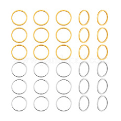 200 шт. 2-х цветные латунные соединительные кольца&nbsp;KK-PH0013-11