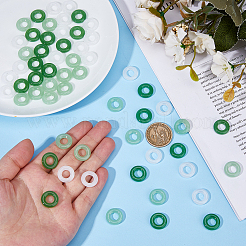 60 шт. 3 стиля стеклянных соединительных колец&nbsp;GLAA-HS0001-14