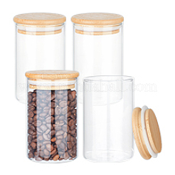 Прозрачная стеклянная банка&nbsp;DIY-WH0060-23B