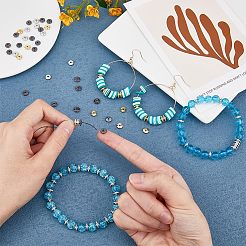 80шт 4 цвета латунные дистанционные бусины&nbsp;KK-FH0004-12