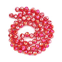 Гальванические непрозрачные стеклянные бусины&nbsp;GLAA-H040-01G