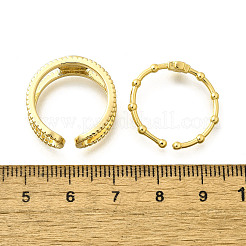 2 шт. 2 стиля латунных манжетных колец с микропаве из кубического циркония для женщин&nbsp;RJEW-S399-03G