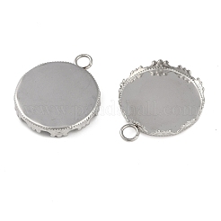 Подвеска-кабошон из не тускнеющей нержавеющей стали 304&nbsp;STAS-Z070-01P-03