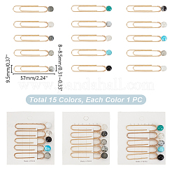 Железные длинные скрепки&nbsp;AJEW-GA00012