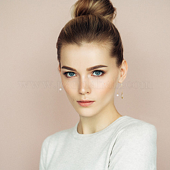 72 шт. 6 латунных крючка для сережек&nbsp;KK-FH0006-23