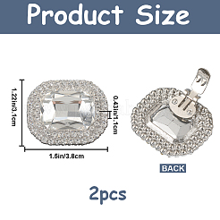 2 шт. зажимы для обуви из сплава&nbsp;FIND-GF0006-07C