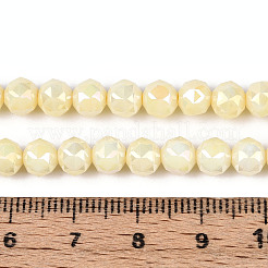 Антикоррозийные гальванические стеклянные бусины&nbsp;X-GLAA-N010-6mm-01