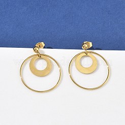 Серьги-гвоздики из нержавеющей стали 304 с ионным покрытием (IP)&nbsp;EJEW-D350-02G