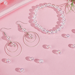 600 шт. Прозрачные акриловые бусины&nbsp;MACR-PA0001-01