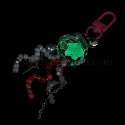 Светящаяся акриловая подвеска в форме звезды&nbsp;HJEW-JM01443-01