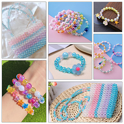 100 шт. Непрозрачные акриловые бусины&nbsp;OACR-PA0001-31C