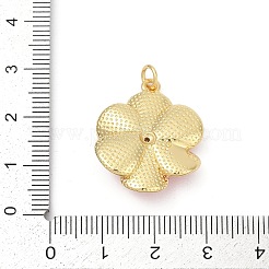 Латунные подвески с кубическим цирконием и эмалью&nbsp;KK-U062-42G-01