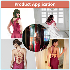 Замена молнии в женском свадебном платье&nbsp;DIY-WH0128-10B