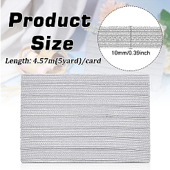 5 ярд блестящих полиэфирных лент&nbsp;DIY-WH0580-16B