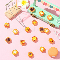 30шт 6 стиля непрозрачные подвески из смолы&nbsp;RESI-CJ0004-68