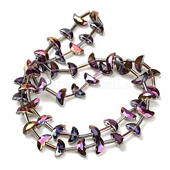 Гальванизируйте прозрачные стеклянные бусины&nbsp;EGLA-H112-05HR-02