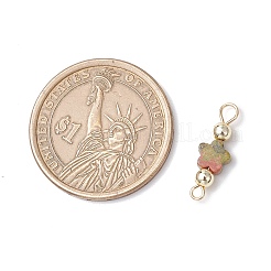 7 шт. 7 стиля подвески-коннекторы в виде натуральной яшмы с рисунком&nbsp;PALLOY-JF03787