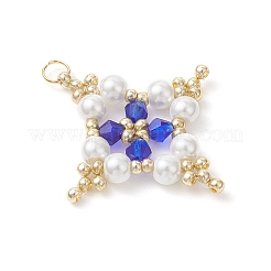 Подвески-звезды из стеклянных бусин&nbsp;PALLOY-MZ01165-02